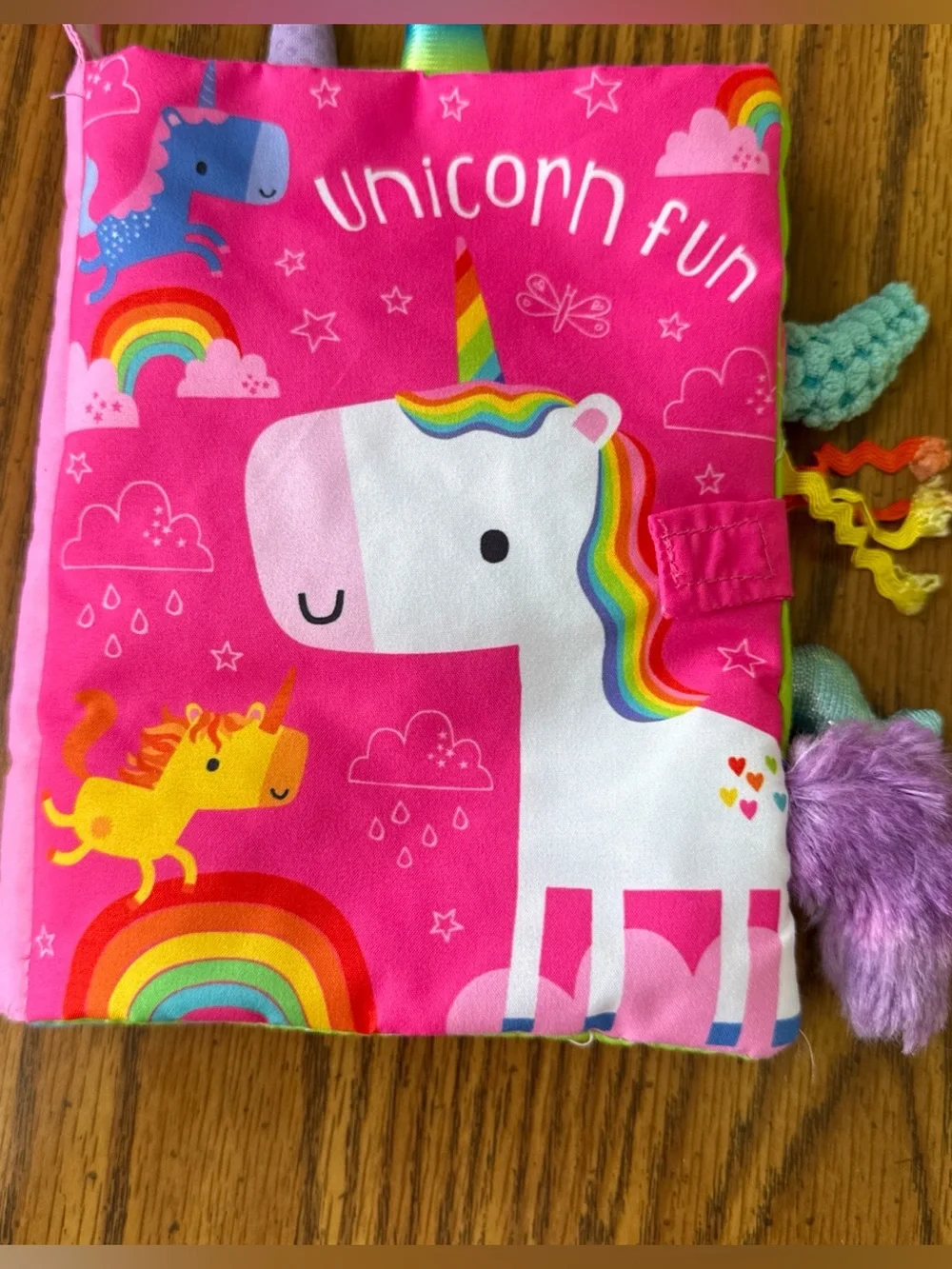 Lot Of 6 Cloth Fabric Baby Toddler Books Teethers Kane Miller Farm Unicorn Fox